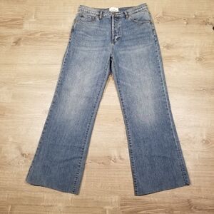 DU/ER No Sweat Denim High Rise Kick Flare Women’s Blue Jeans Size 31x29 Wide Leg